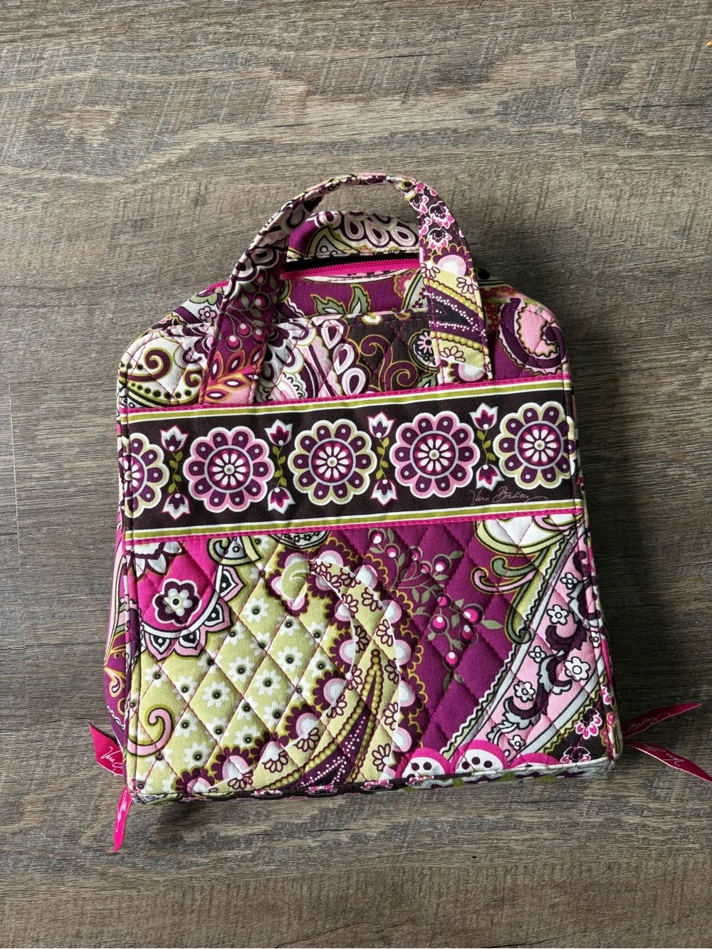 Vera Bradley Pink Paisley Quilted Carry-All